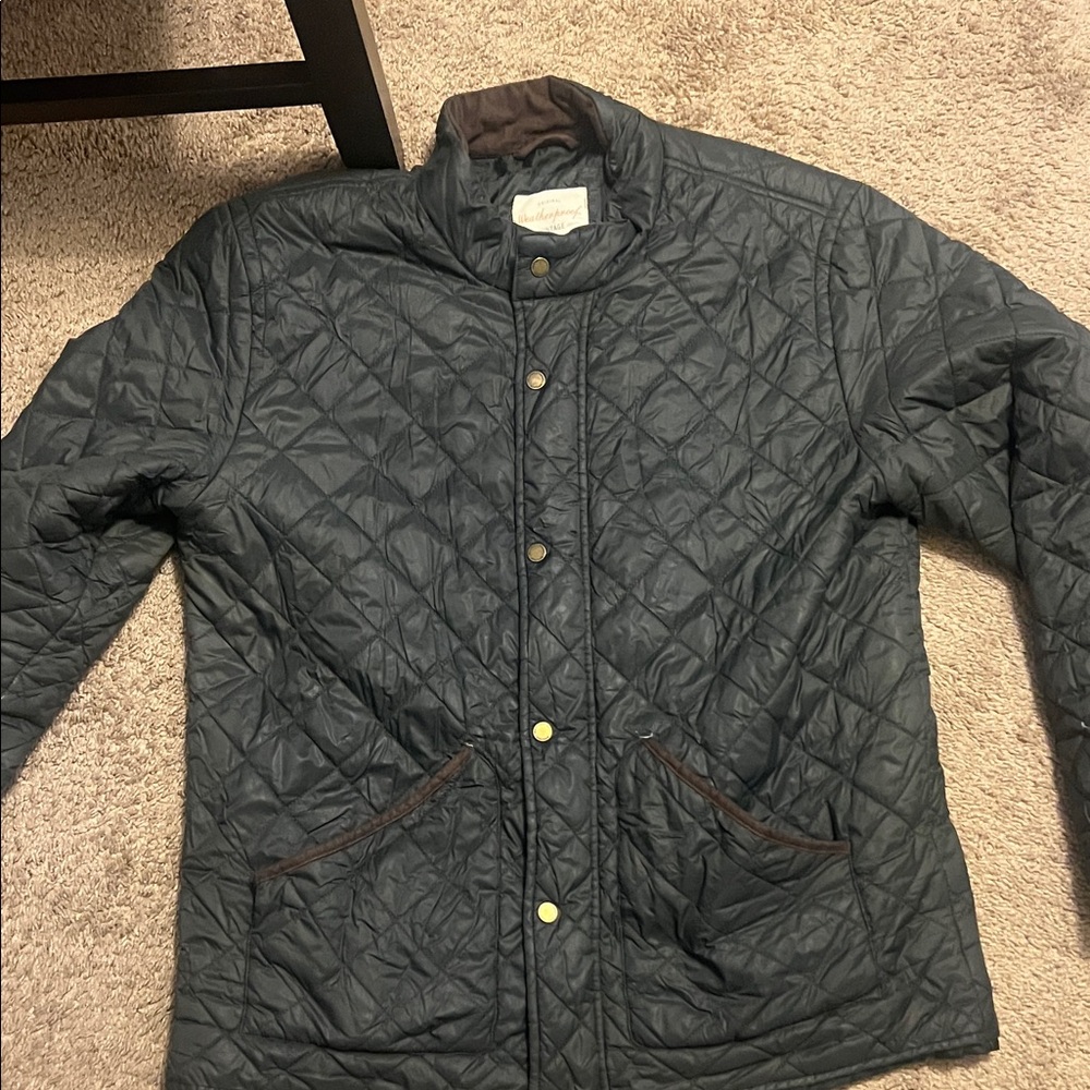 Vintage Dark Green Quilted Jacket